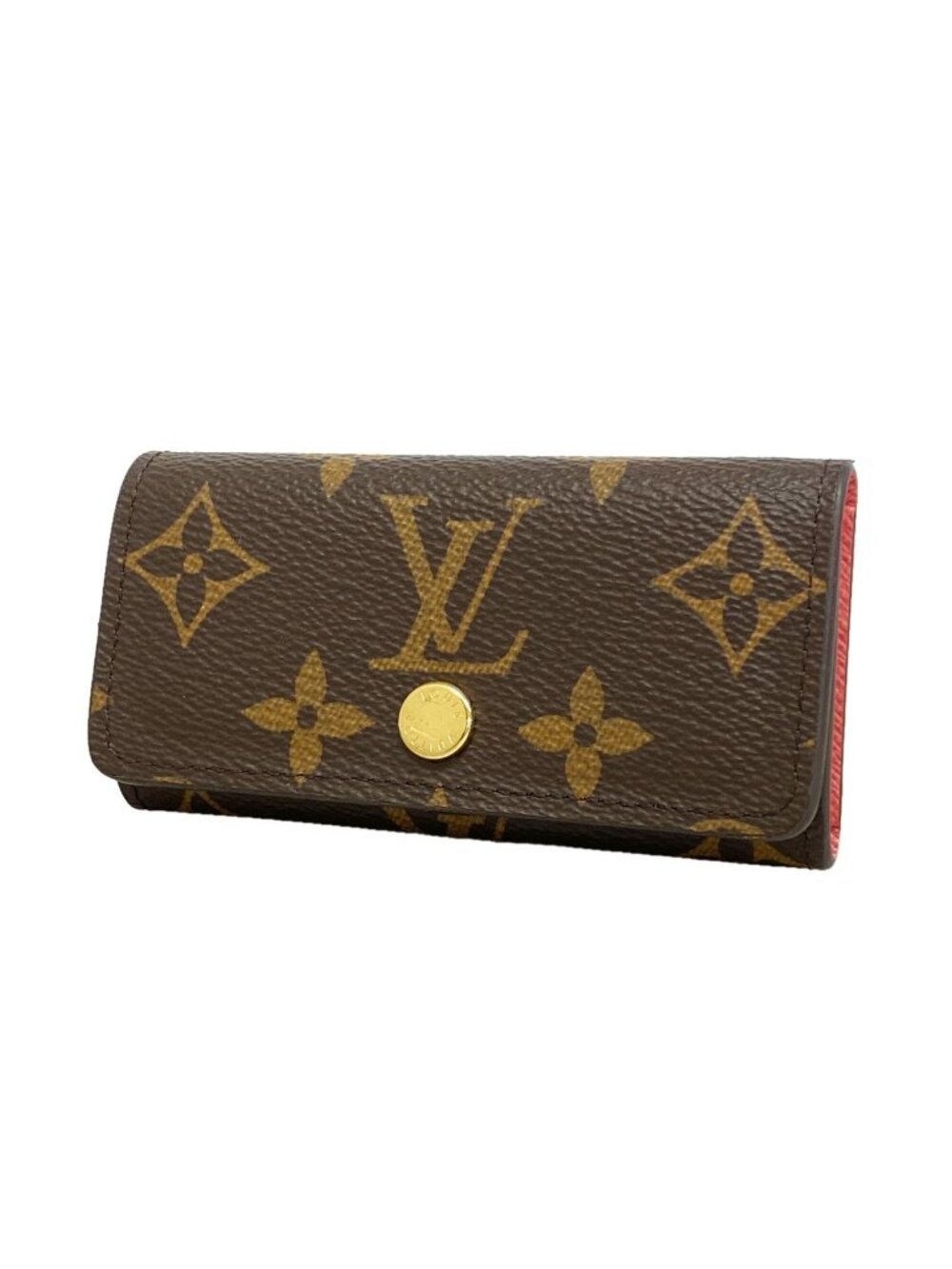 Louis Vuitton Key Case Monogram Multicles 4 Eugenie Pink Key Holder